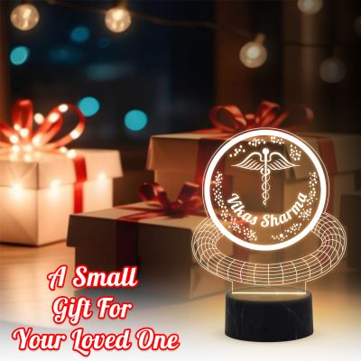 Customized Led Lamp Personalized with Name and Logo Warm White Desk Table Lamp